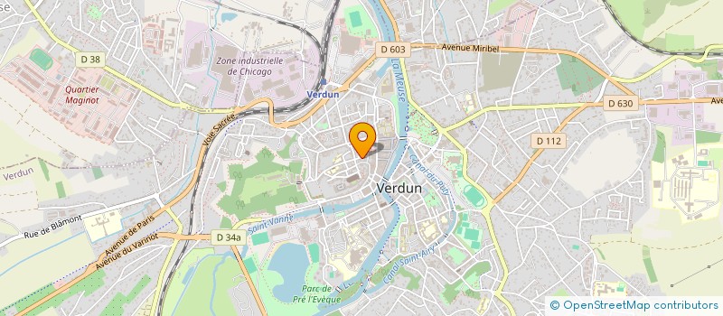 localisation de l'entreprise COPROPRIETE 65 67 P. DEMATHIEU  VERDUN