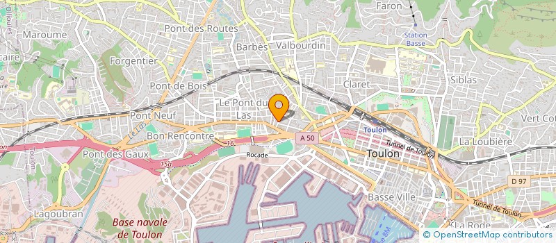 localisation de l'entreprise COPROPRIETE 67 BOULEVARD BAUCHIERE  TOULON