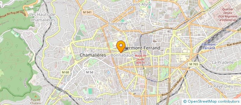 localisation de l'entreprise COPROPRIETE 67 RUE BLATIN  CLERMONT-FERRAND