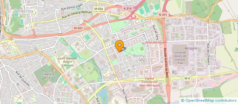 localisation de l'entreprise COPROPRIETE 7-9 IMPASSE D HUMBEPAIRE  METZ