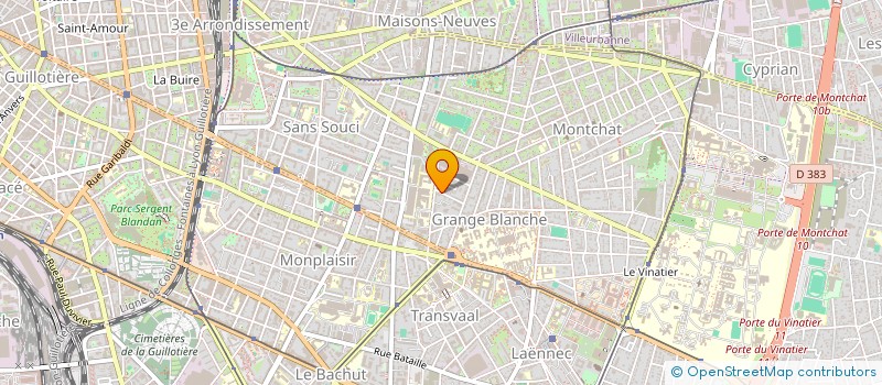 localisation de l'entreprise COPROPRIETE 7 B RUE BALTHAZAR  LYON