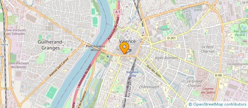 localisation de l'entreprise COPROPRIETE 7 PLACE DE LA REPUBLIQUE  VALENCE