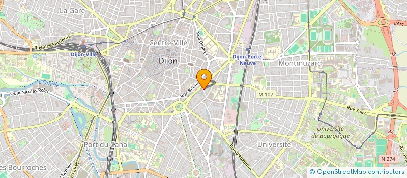 localisation de l'entreprise COPROPRIETE 7 PRIEUR DE LA COTE D OR  DIJON