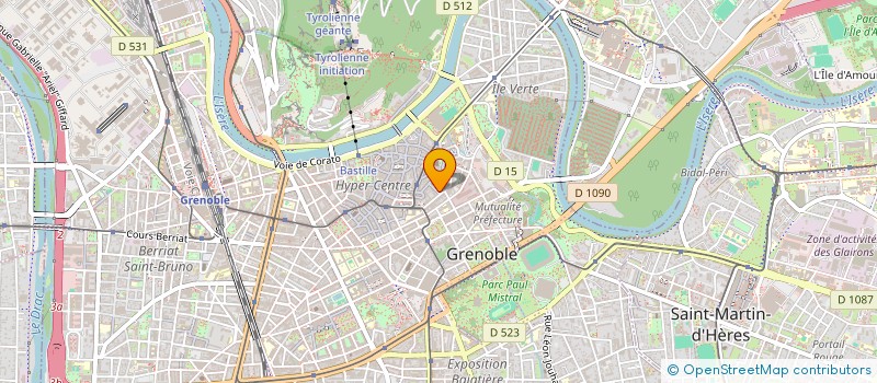 localisation de l'entreprise COPROPRIETE 7 RUE DE LA PAIX  GRENOBLE