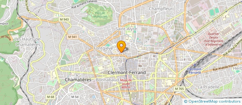 localisation de l'entreprise COPROPRIETE 7 RUE DE SERBIE  CLERMONT-FERRAND