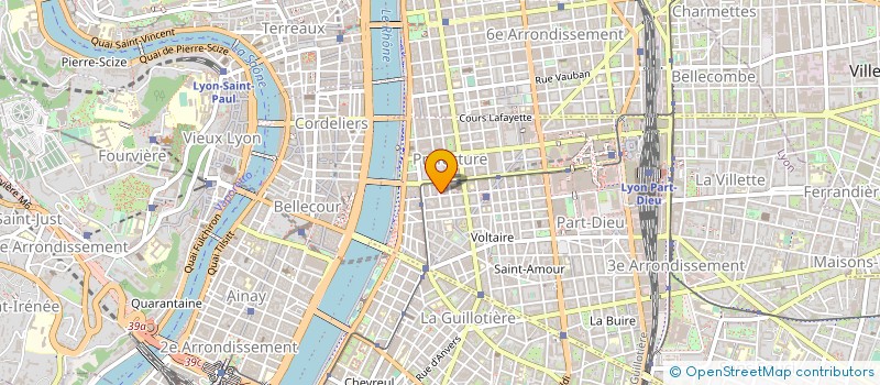 localisation de l'entreprise COPROPRIETE 7 RUE DE SEVIGNE  LYON