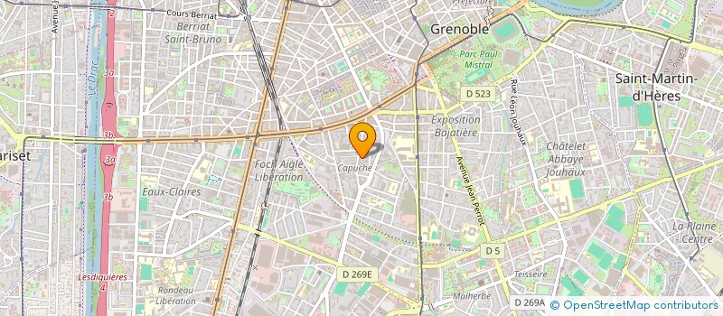 localisation de l'entreprise COPROPRIETE 7 RUE E RENAN  GRENOBLE