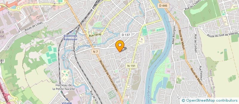 localisation de l'entreprise COPROPRIETE 71 ET 73 RUE DAUPHINE à CORBEIL-ESSONNES
