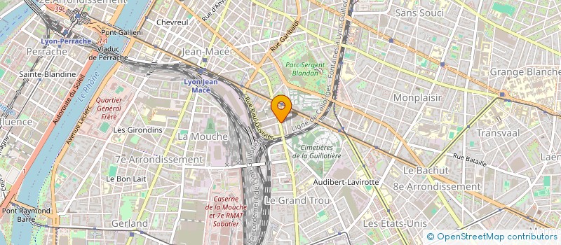 localisation de l'entreprise COPROPRIETE 73 ROUTE DE VIENNE  LYON