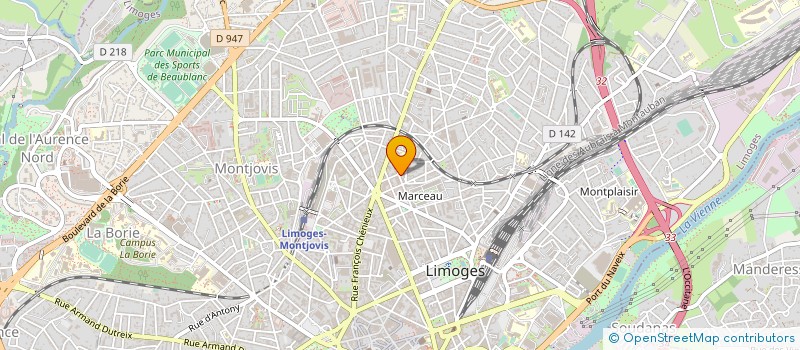 localisation de l'entreprise COPROPRIETE 74 RUE ARMAND BARBES à LIMOGES