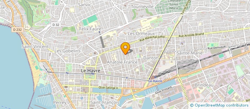 localisation de l'entreprise COPROPRIETE 76 TER RUE PERI à LE HAVRE