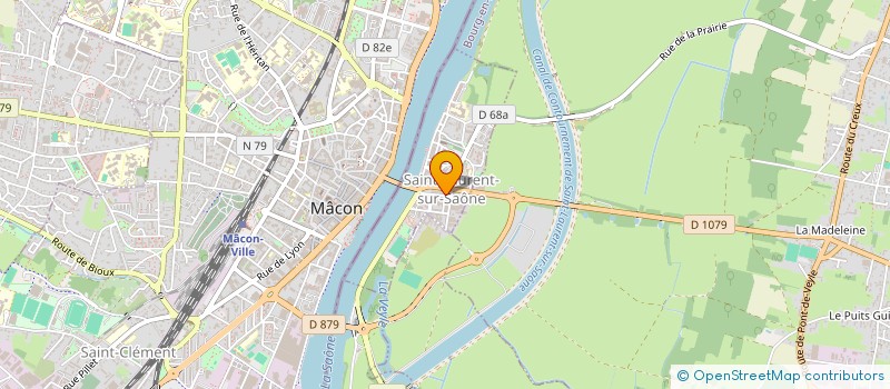 localisation de l'entreprise COPROPRIETE 77 RUE TONY REVILLON  SAINT-LAURENT-SUR-SAONE