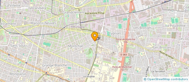 localisation de l'entreprise COPROPRIETE 79 RUE DE LA BALME  LYON