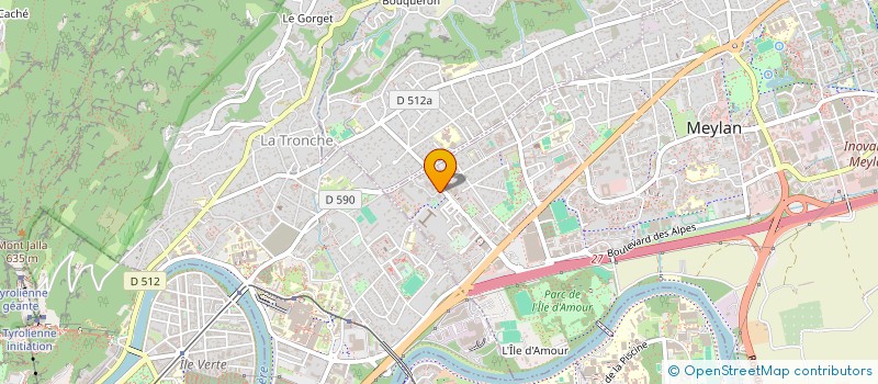 localisation de l'entreprise COPROPRIETE 8 ALLEE DE LA ROSERAIE  MEYLAN