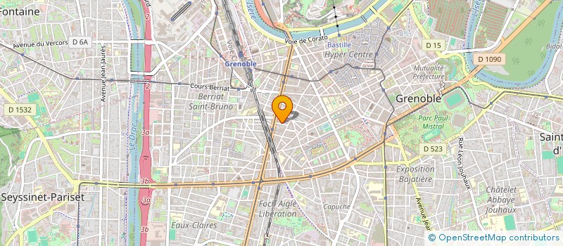 localisation de l'entreprise COPROPRIETE 8 B CHEMIN MONTAGNES RUSSES  GRENOBLE