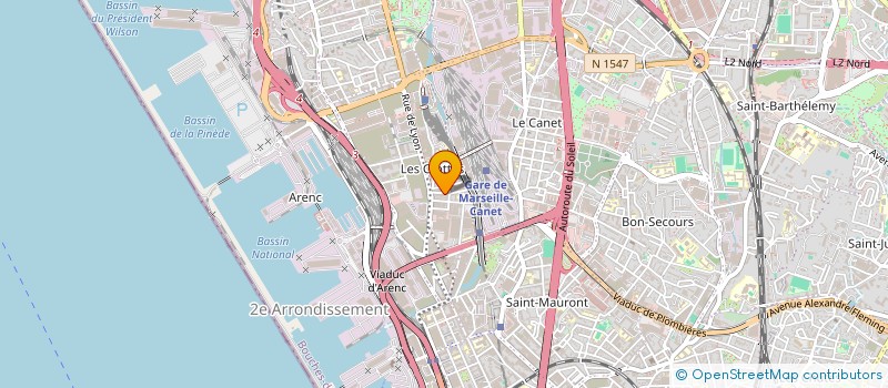 localisation de l'entreprise COPROPRIETE 8 BD ROMIEU 13015 MARSEILLE  MARSEILLE