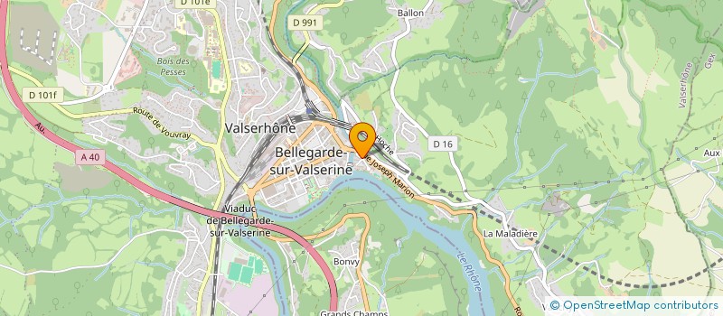 localisation de l'entreprise COPROPRIETE 8 RUE DE LA PERTE DU RHONE à VALSERHONE