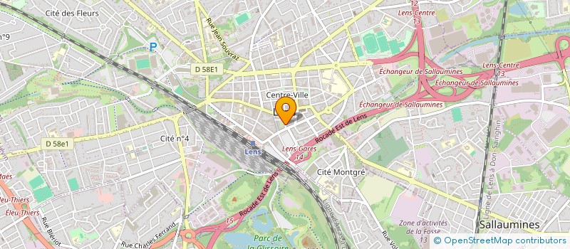 localisation de l'entreprise COPROPRIETE 8 RUE MICHELET  LENS