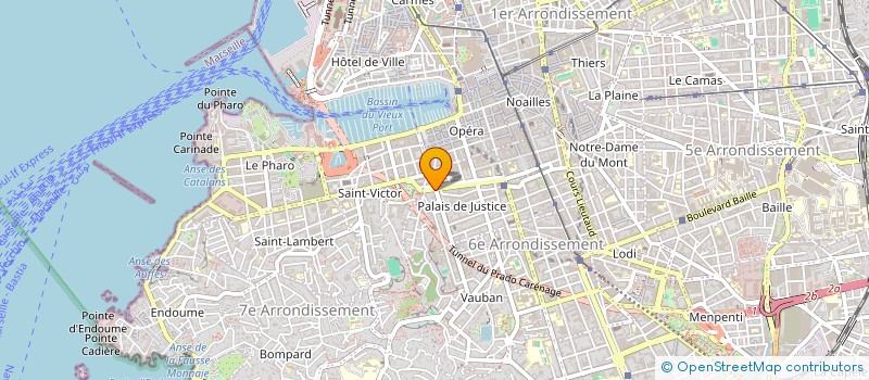 localisation de l'entreprise COPROPRIETE 81 COURS PIERRE PUGET à MARSEILLE