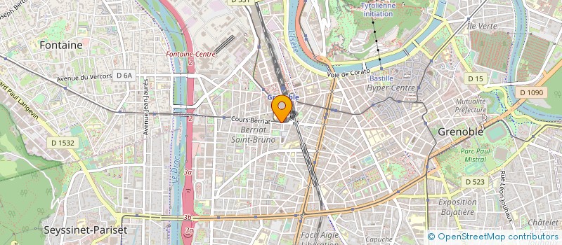 localisation de l'entreprise COPROPRIETE 81 CRS BERRIAT  GRENOBLE