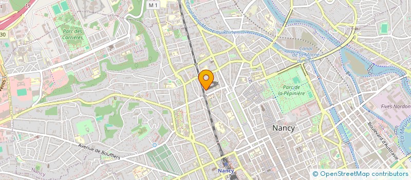 localisation de l'entreprise COPROPRIETE 82 QUAI CLAUDE LE LORRAIN  NANCY