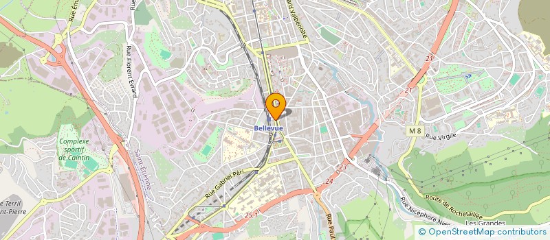 localisation de l'entreprise COPROPRIETE 88 R DRS CHARCOT  SAINT-ETIENNE