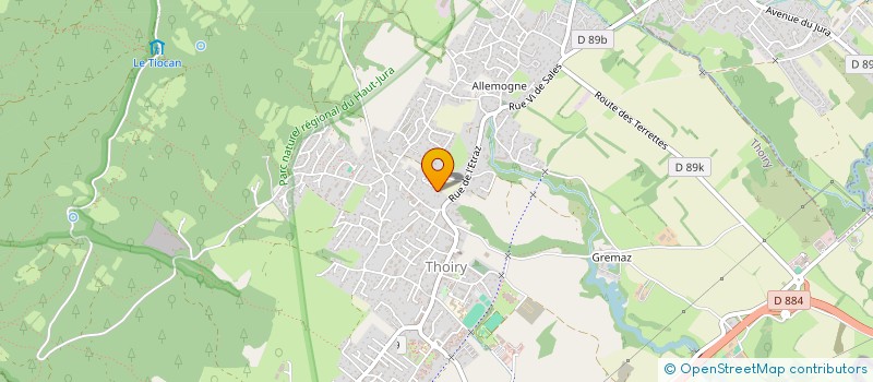 localisation de l'entreprise COPROPRIETE 89 RUE DES COULEMELLES  THOIRY