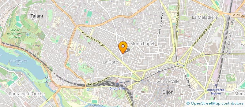 localisation de l'entreprise COPROPRIETE 8D MGR MOISSENET  DIJON