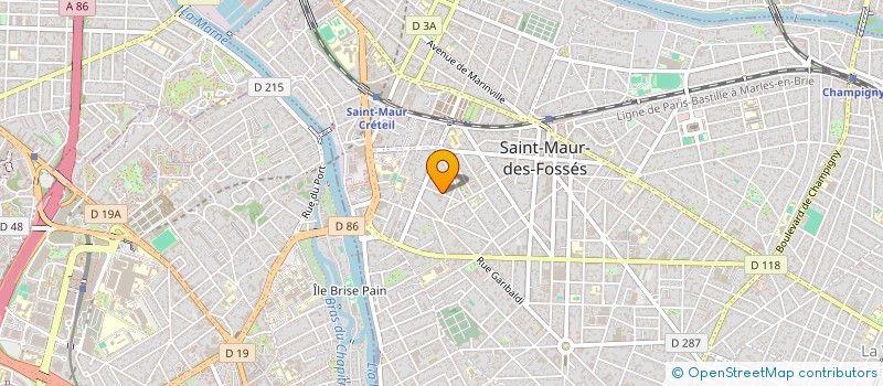 localisation de l'entreprise COPROPRIETE 9/11 RUE CLEMENT 94100 ST MAUR à SAINT-MAUR-DES-FOSSES