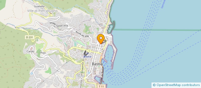 localisation de l'entreprise COPROPRIETE 9 AV E SARI à BASTIA