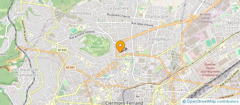 localisation de l'entreprise COPROPRIETE 9 RUE CHATEAUBRIAND  CLERMONT-FERRAND