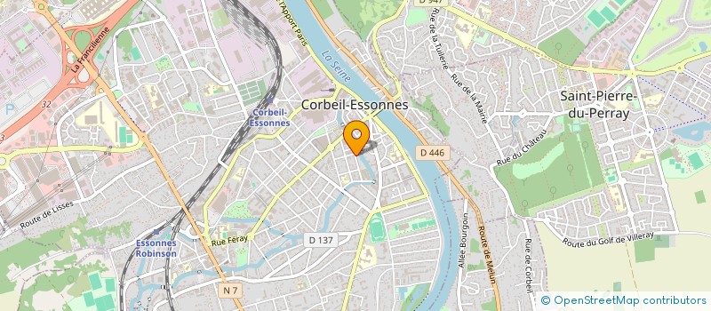 localisation de l'entreprise COPROPRIETE 9 RUE DE CULLION  CORBEIL-ESSONNES