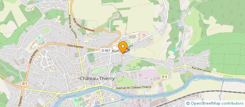 localisation de l'entreprise COPROPRIETE 9 RUE DES CHOPINETTES à CHATEAU-THIERRY
