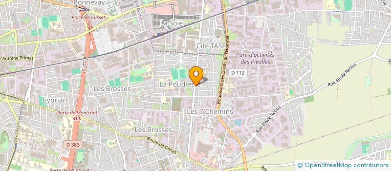 localisation de l'entreprise COPROPRIETE 93 AV ROGER SALENGRO  VAULX-EN-VELIN