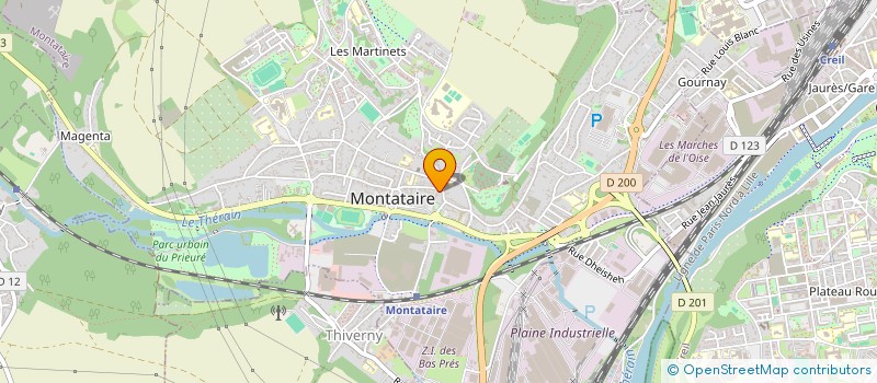 localisation de l'entreprise COPROPRIETE 94 RUE JEAN JAURES  MONTATAIRE