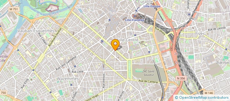 localisation de l'entreprise COPROPRIETE 96 BD LIBERTE LILLE à LILLE