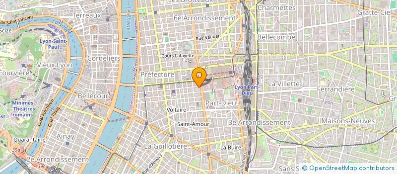 localisation de l'entreprise COPROPRIETE 96 RUE DE LA PART DIEU  LYON