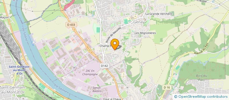 localisation de l'entreprise COPROPRIETE A E 2 LE VIEUX CEDRE  GENAY