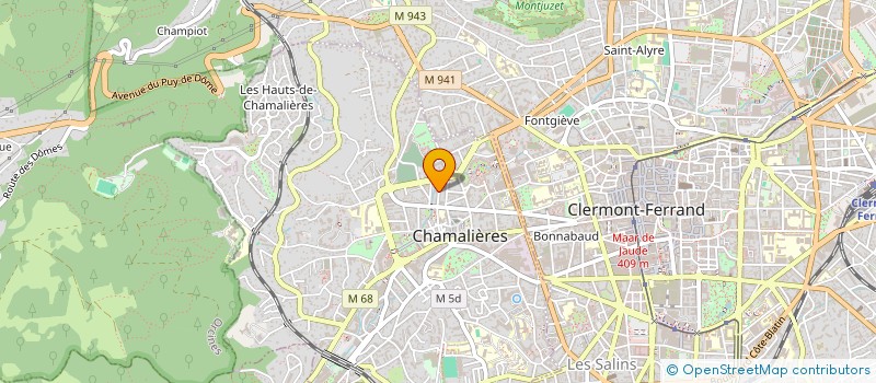 localisation de l'entreprise COPROPRIETE ADRIEN MORIN  CHAMALIERES