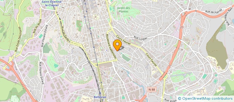 localisation de l'entreprise COPROPRIETE AGREVES  SAINT-ETIENNE