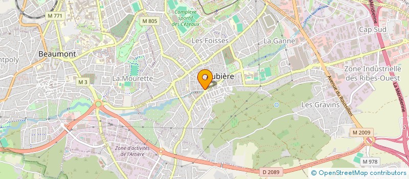 localisation de l'entreprise COPROPRIETE ALBERIA  AUBIERE