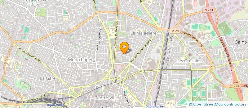 localisation de l'entreprise COPROPRIETE ALLEES VERTES  DIJON