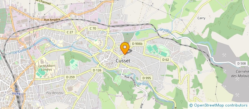 localisation de l'entreprise COPROPRIETE ALMA à CUSSET