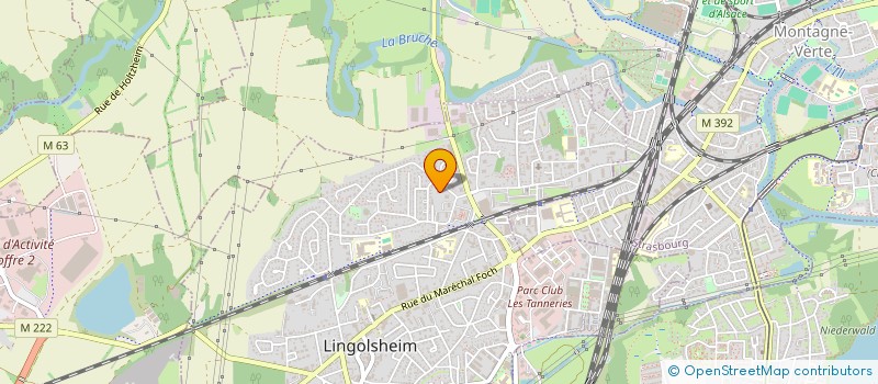 localisation de l'entreprise COPROPRIETE AMETHYSTE BATIMENT L  LINGOLSHEIM