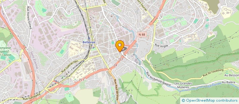 localisation de l'entreprise COPROPRIETE AMOUROUX  SAINT-ETIENNE