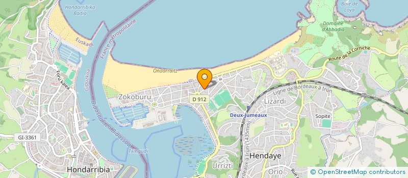 localisation de l'entreprise COPROPRIETE ANA LUR  HENDAYE