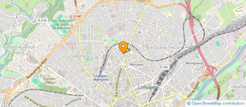 localisation de l'entreprise COPROPRIETE ANATOLE FRANCE N°10 à LIMOGES