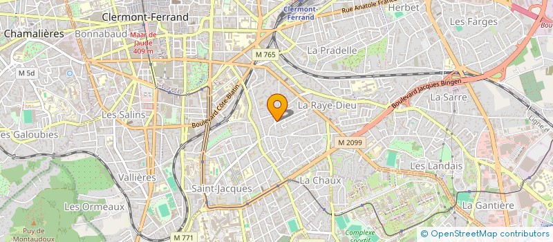 localisation de l'entreprise COPROPRIETE ANTOINETTE BEGON  CLERMONT-FERRAND