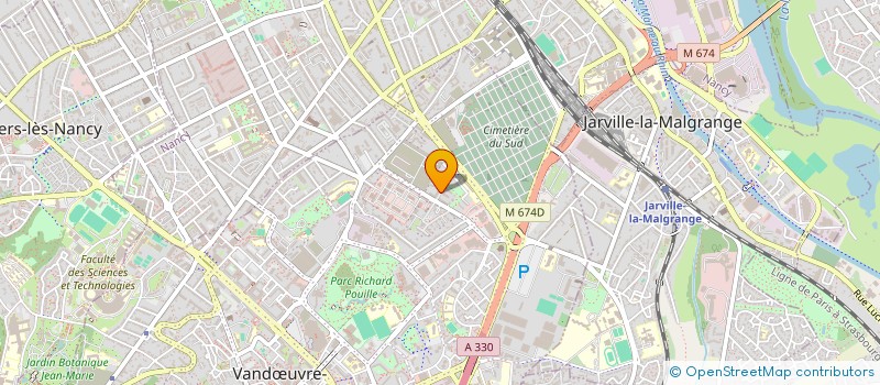 localisation de l'entreprise COPROPRIETE ARBOR ET SENS  VANDUVRE-LES-NANCY