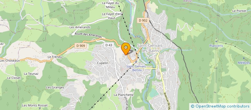 localisation de l'entreprise COPROPRIETE ARC EN CIEL  SAINT-GERVAIS-LES-BAINS